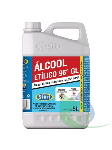 Alcool Etilico 96 Galao 5l Start com marca Dagua