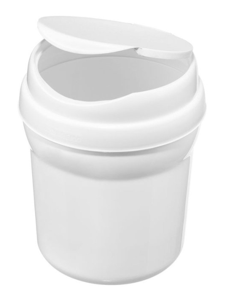 LIXEIRA PIA PLASTICO SANREMO 2,4L BRANCA